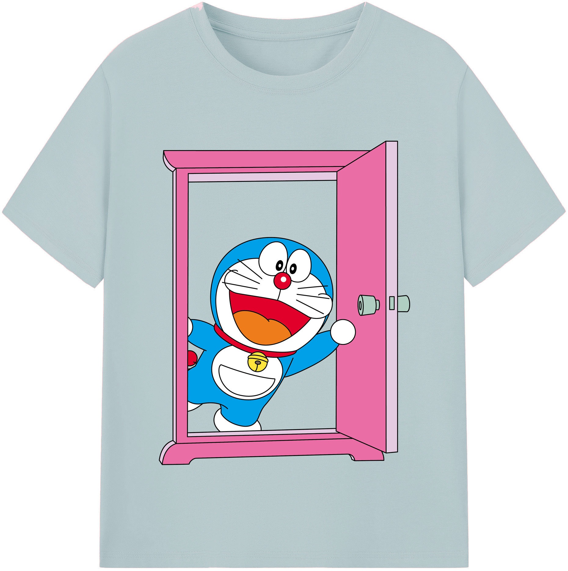 （画像用） ドラえもん Doraemon 綿100％半袖Tシャツ（フロントプリント）